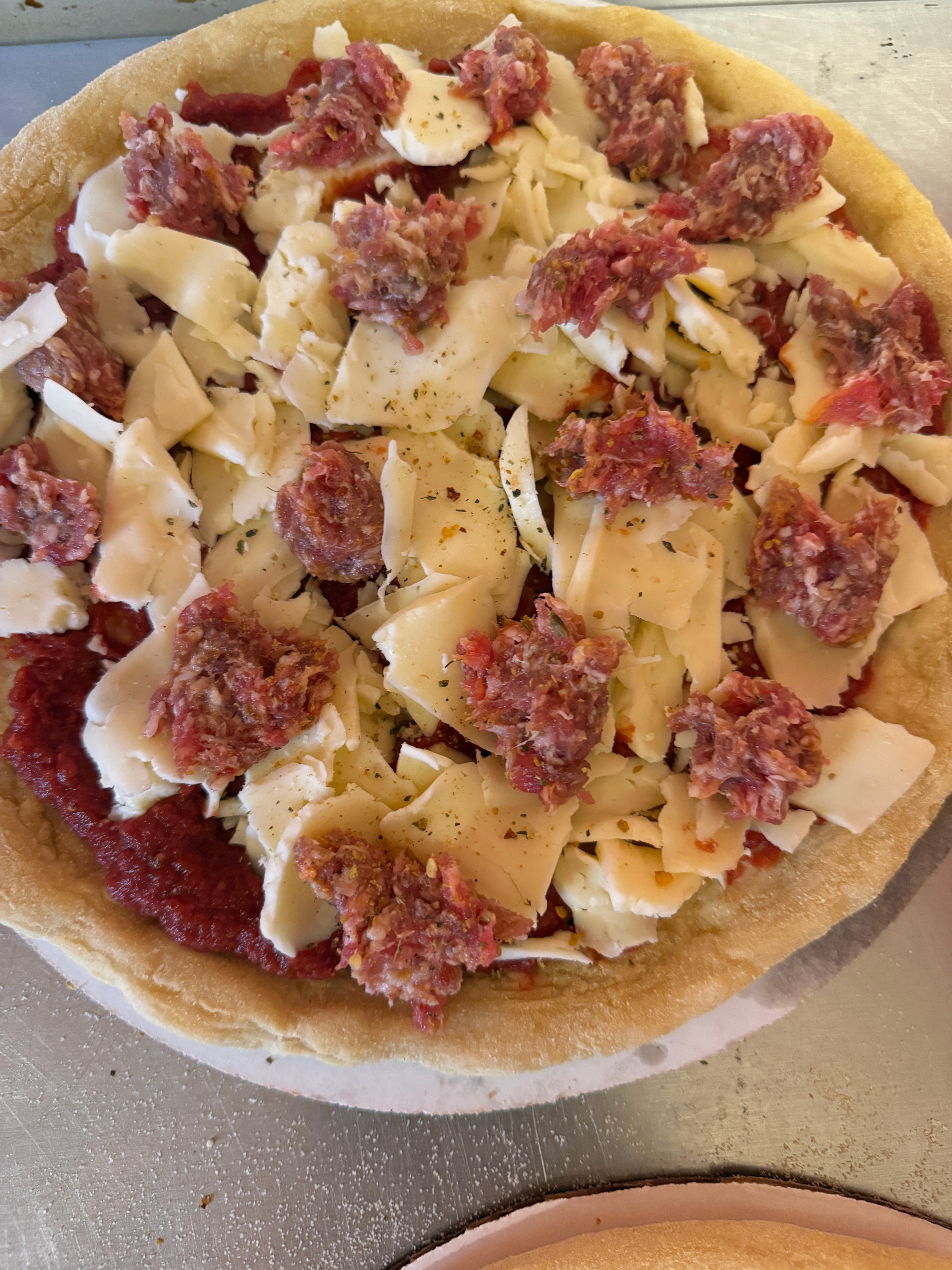 Sausage pizza(12in take and bake pizza)