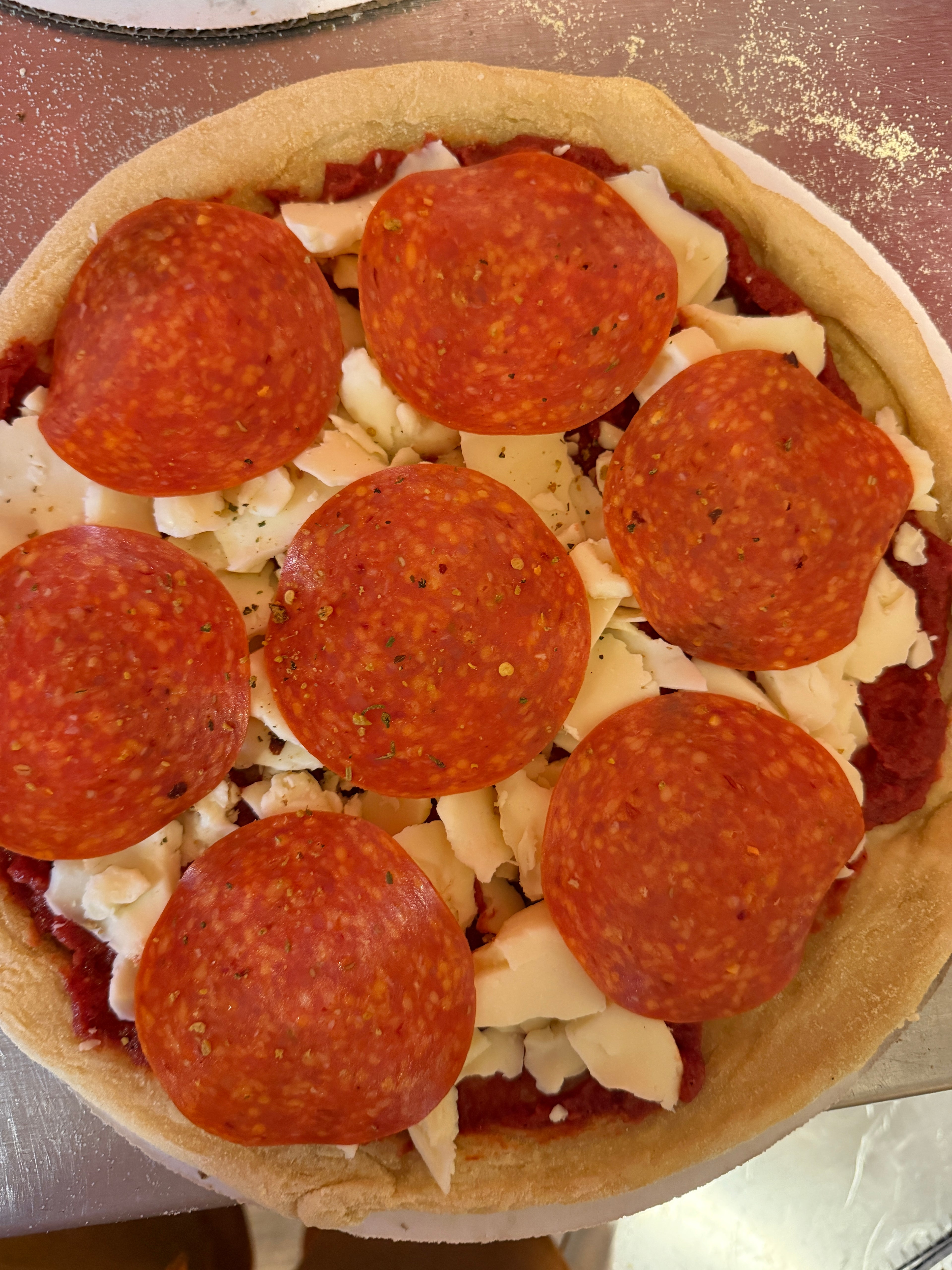 Pepperoni pizza(12in take and bake)