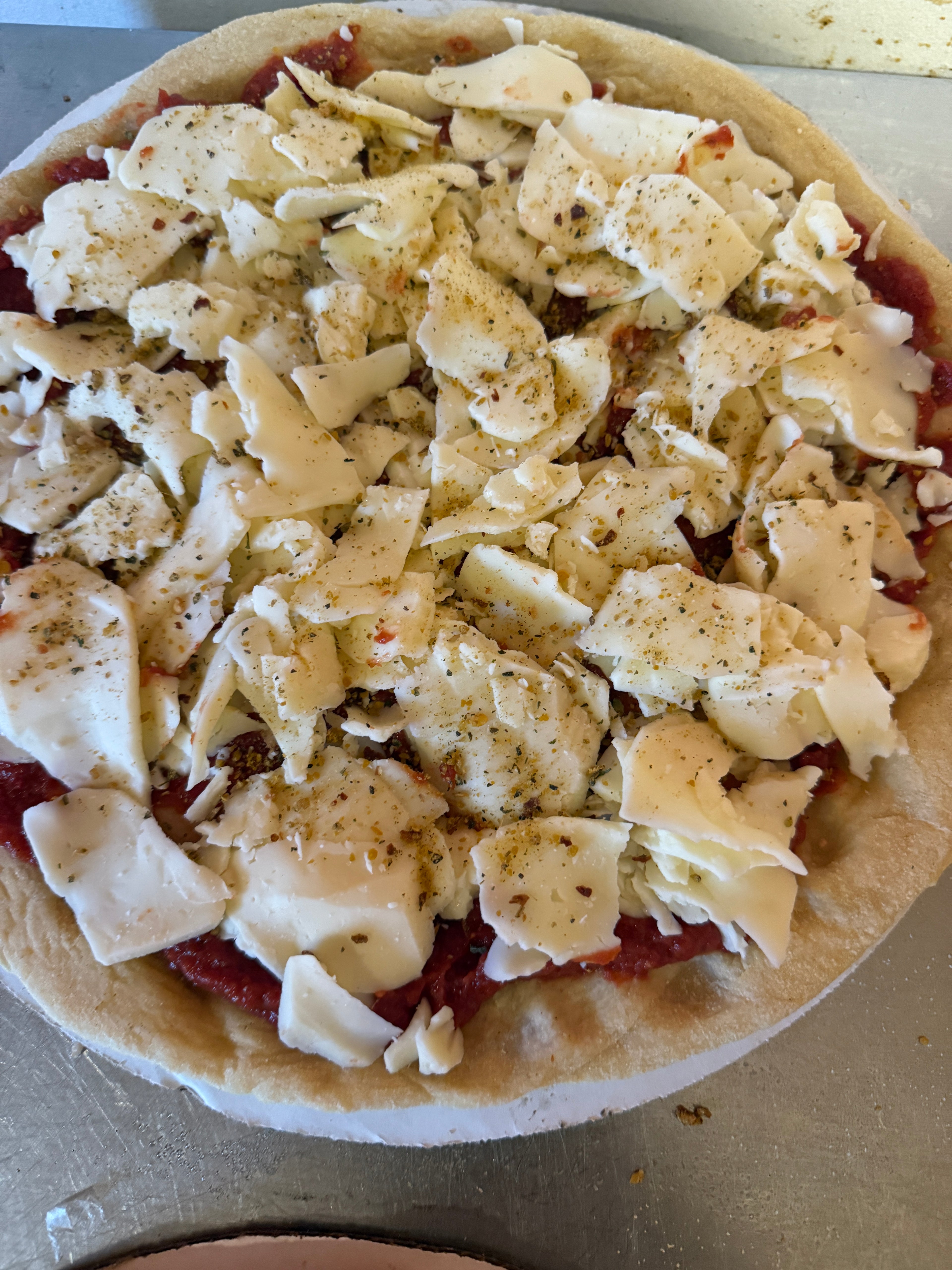 Cheese pizza (12in take and bake pizza)